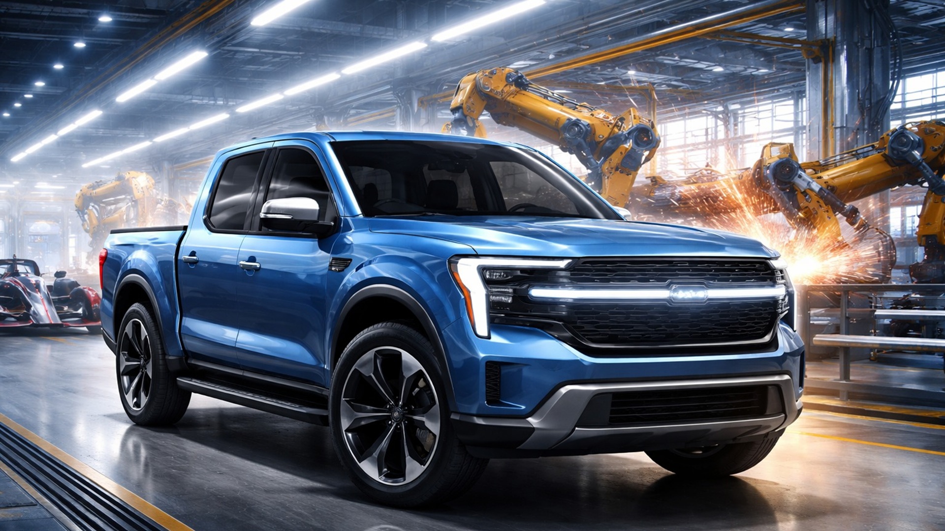 Ford desenvolve caminhão elétrico acessível de US$ 30.000 com nova plataforma, baterias LFP e produção em Louisville.