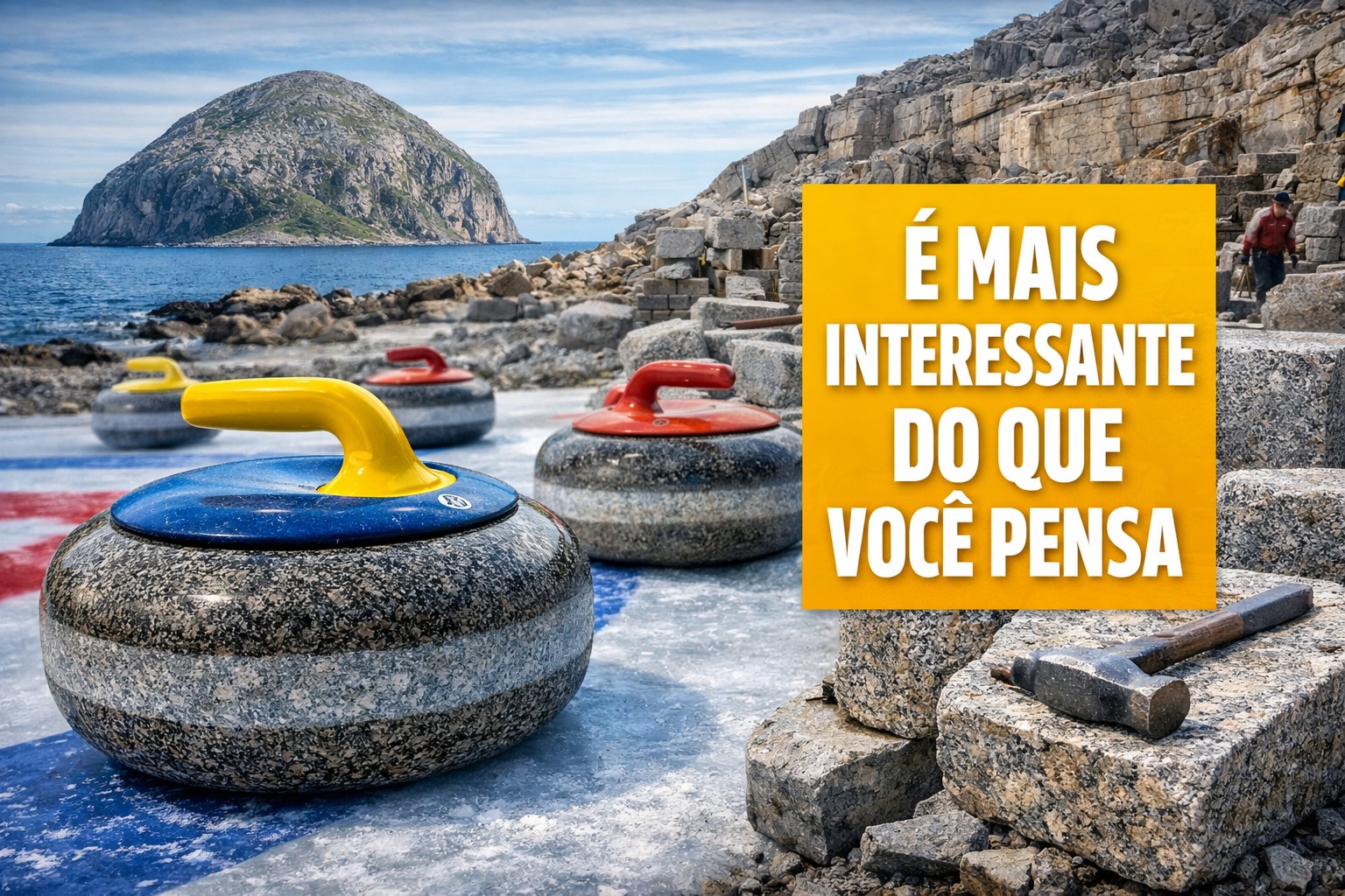 Curling, Pedras, Granito, Ilha