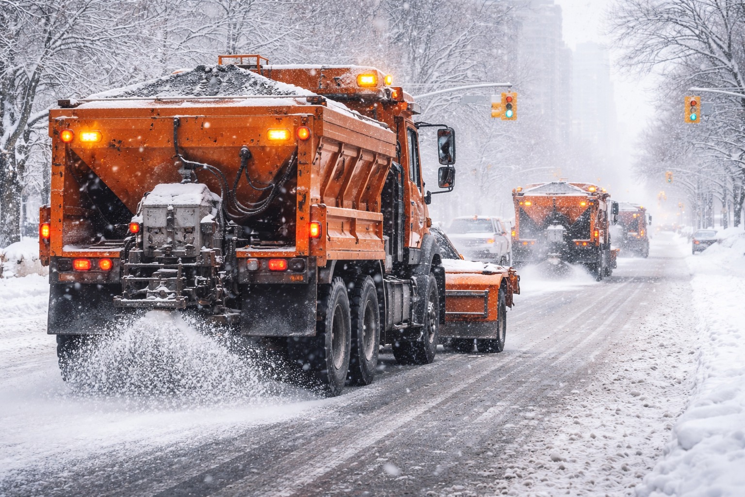 Sal, Neve, Nevasca nos EUA