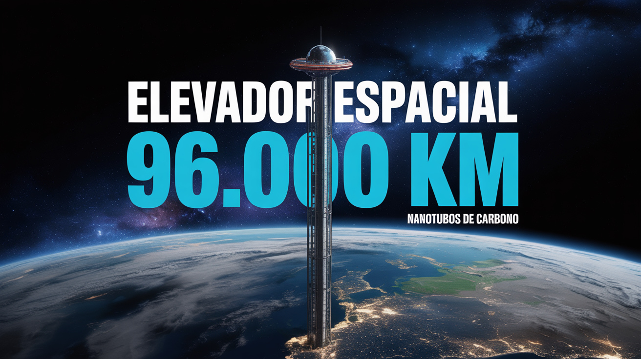 Desafiando a gravidade, o Japão estuda construir um elevador espacial de 96.000 km feito com nanotubos de carbono para ligar a Terra à órbita e reduzir drasticamente o custo de acesso ao espaço