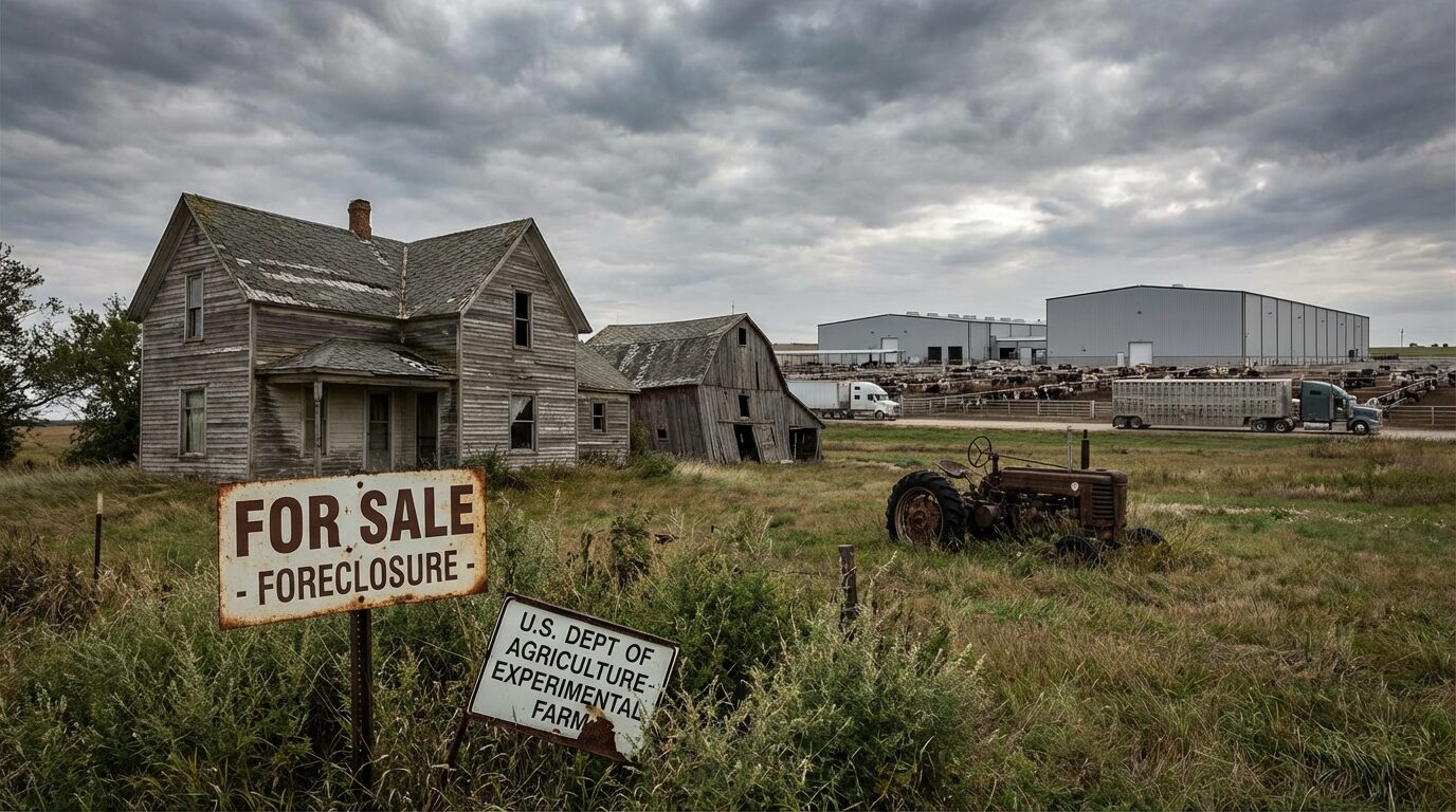 Crise da carne e recessão aceleram consolidação no campo dos EUA, país perde 15 mil fazendas e 1 milhão de hectares em 2025