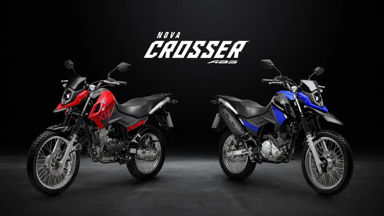 Yamaha Crosser 150 2026 chega ao Brasil com versões S ABS e Z ABS, novas cores e grafismos, preços sugeridos e detalhes do motor BlueFlex. (Imagem: Divulgação/Yamaha/MobiAuto)