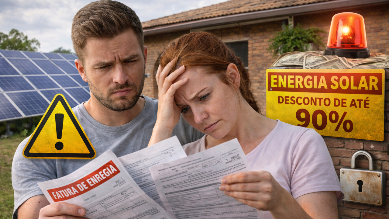 Conselho de Consumidores de MS alerta para possíveis armadilhas na energia solar compartilhada, com descontos menores do que o prometido e cobrança de duas contas de luz.