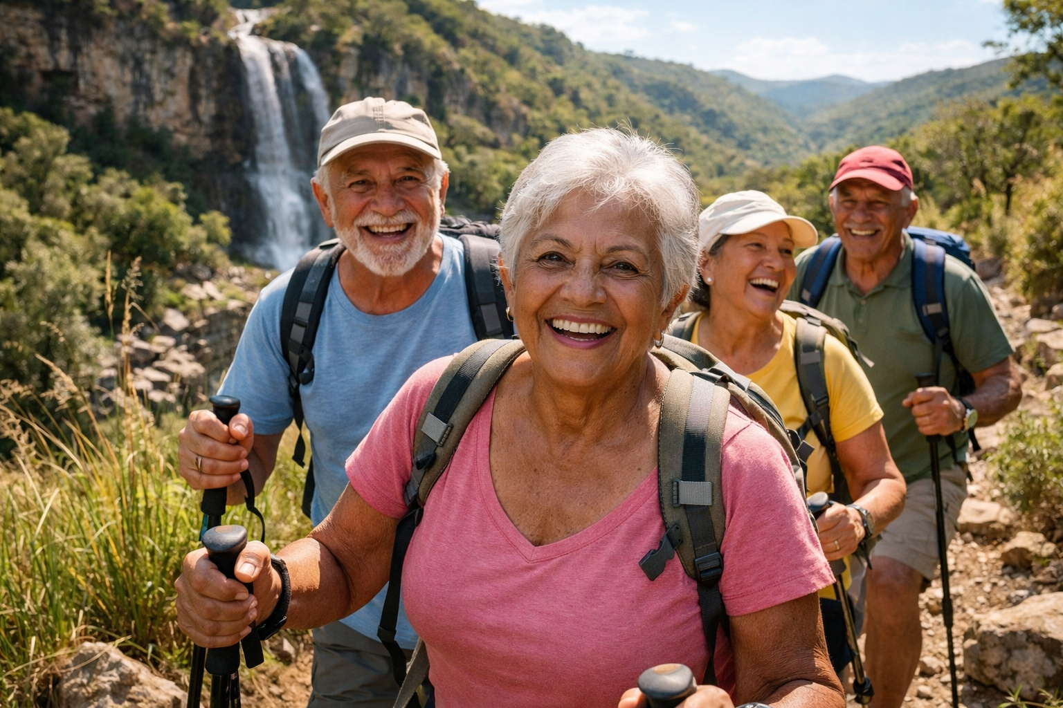 idosos praticando turismo de aventura no Brasil