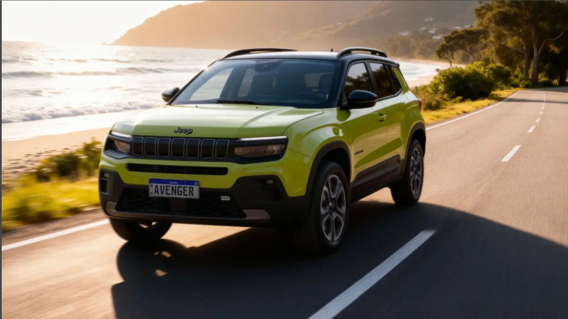 Jeep Avenger 2026 em estrada brasileira