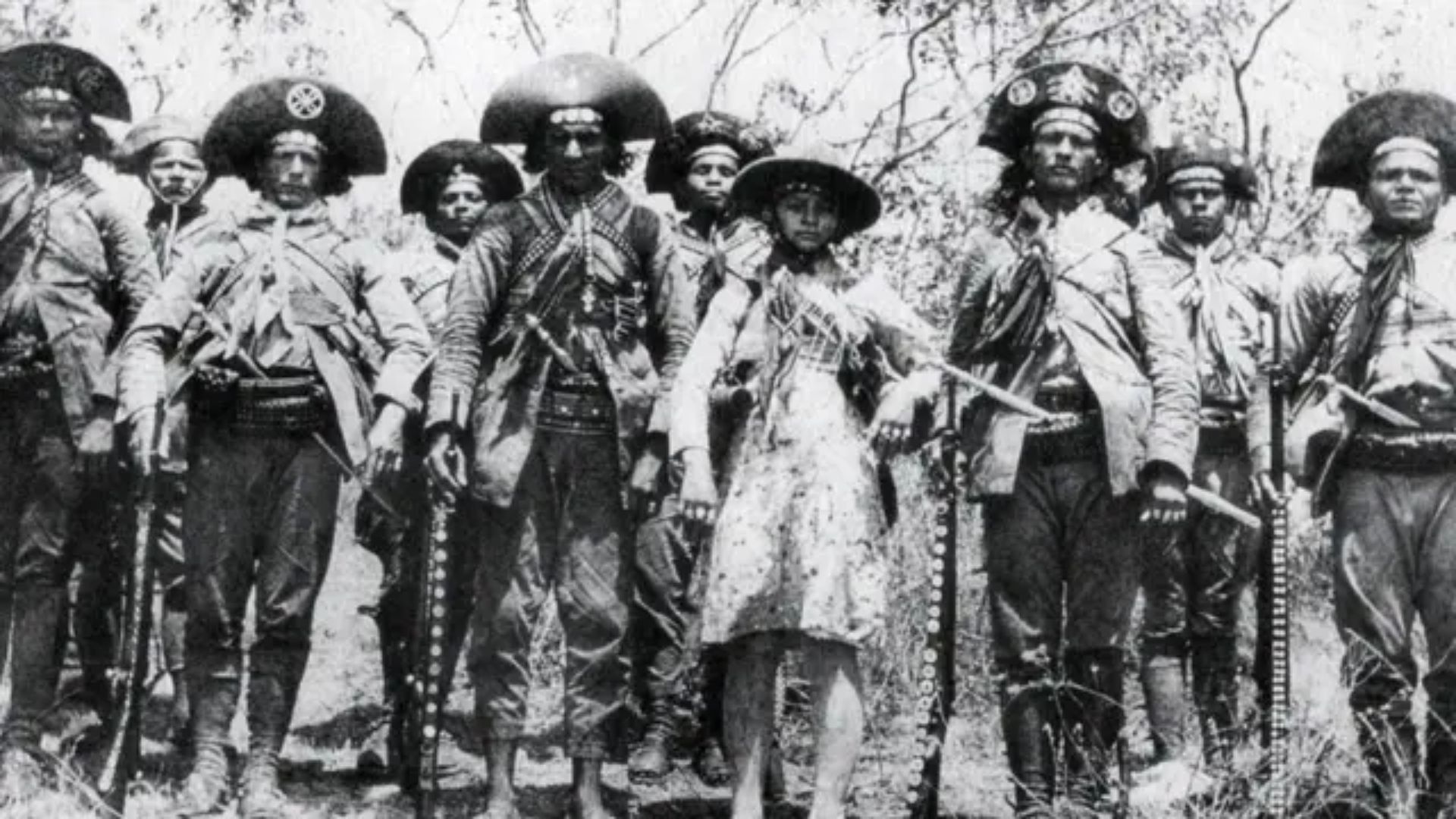 Lampião, o Rei do Cangaço, em ilustração histórica no sertão nordestino