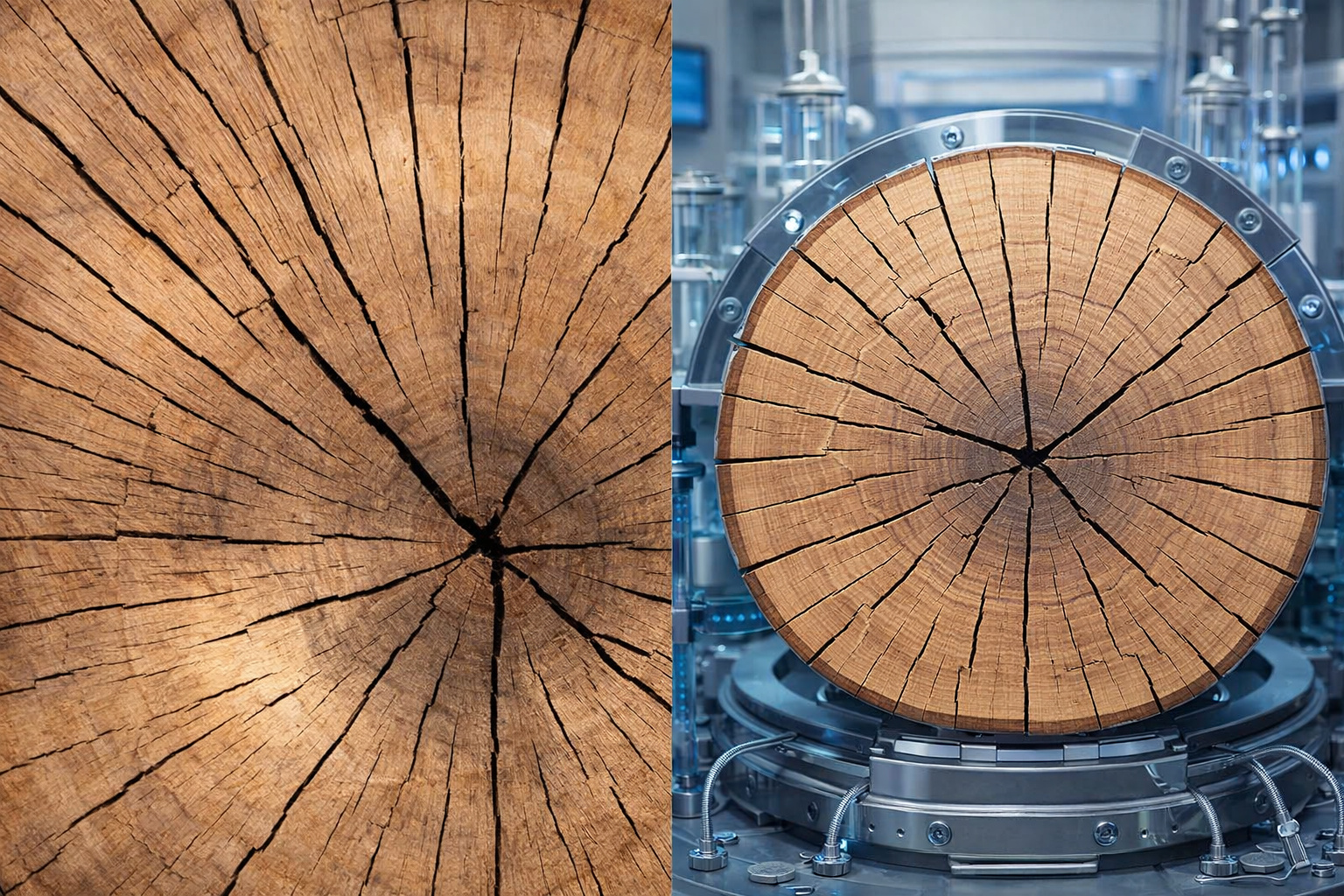 produção de madeira em laboratório a partir de células vegetais