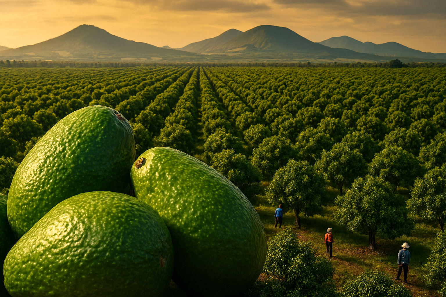 A maior região produtora de abacate do mundo fica no México, colhe mais de 2,4 milhões de toneladas por ano, ocupa cerca de 170 mil hectares, exporta bilhões em frutas frescas e opera com um modelo agrícola que abastece o planeta inteiro