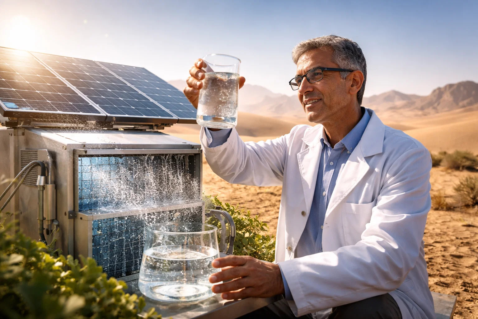 Cientista que recebeu Nobel de Química cria máquina que produz água do ar, gera até 1.000 litros por dia usando energia solar e pode abalar o modelo tradicional de abastecimento em regiões secas