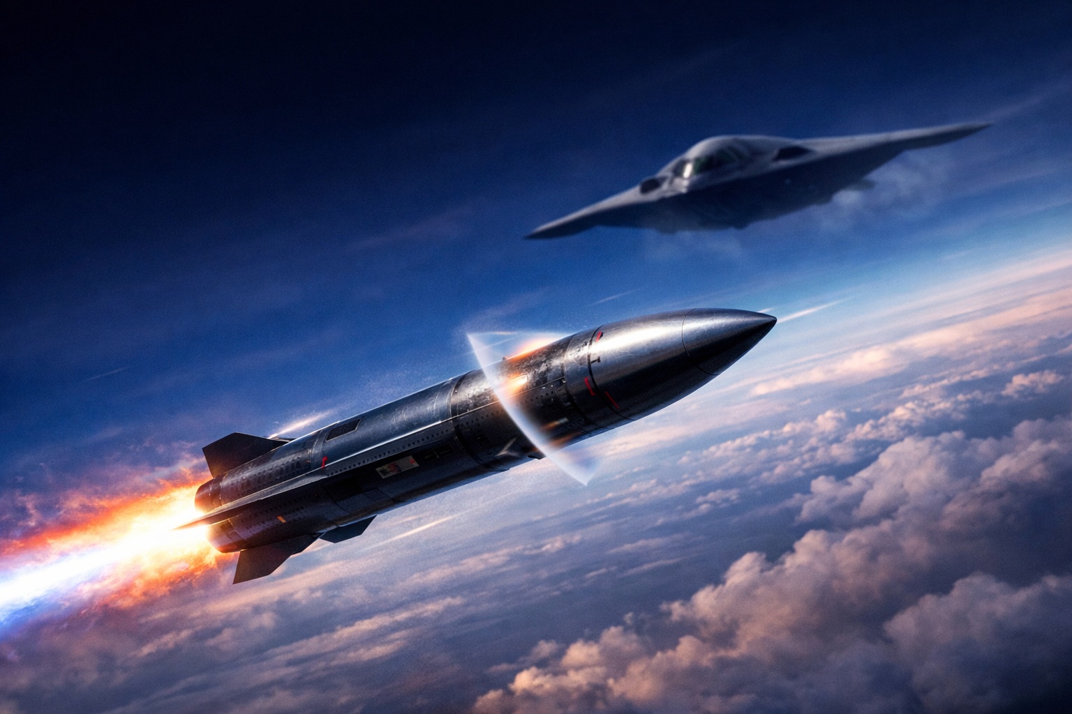 China anuncia míssil ar-ar hipersônico capaz de abater o bombardeiro furtivo B-21 dos EUA a mais de 1.000 km de distância, voando acima de 6.100 km/h e revolucionando a guerra aérea ao superar em cinco vezes o alcance do Meteor europeu