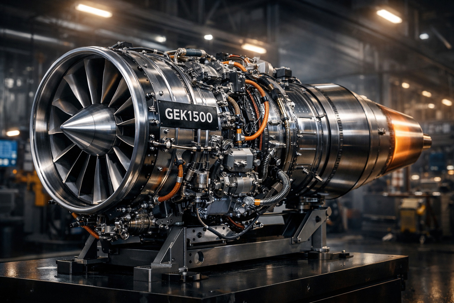 Motor a jato GEK1500 desenvolvido pela GE e Kratos