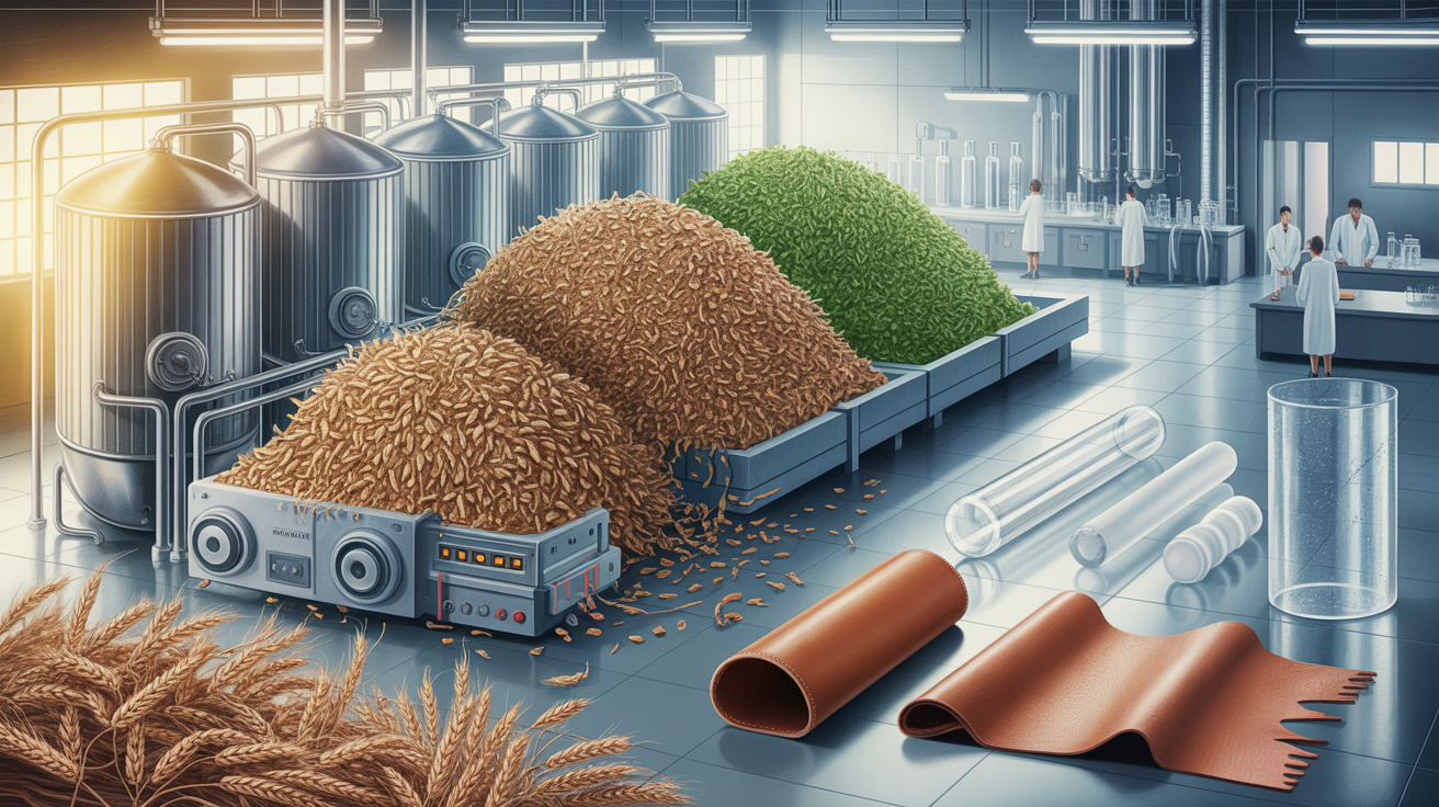 Cervejarias jogavam fora 20 milhões de toneladas de bagaço por ano até cientistas transformarem o lixo em couro vegetal, bioplástico compostável e material que substitui petróleo e agora a indústria quer pagar por esse "resíduo"