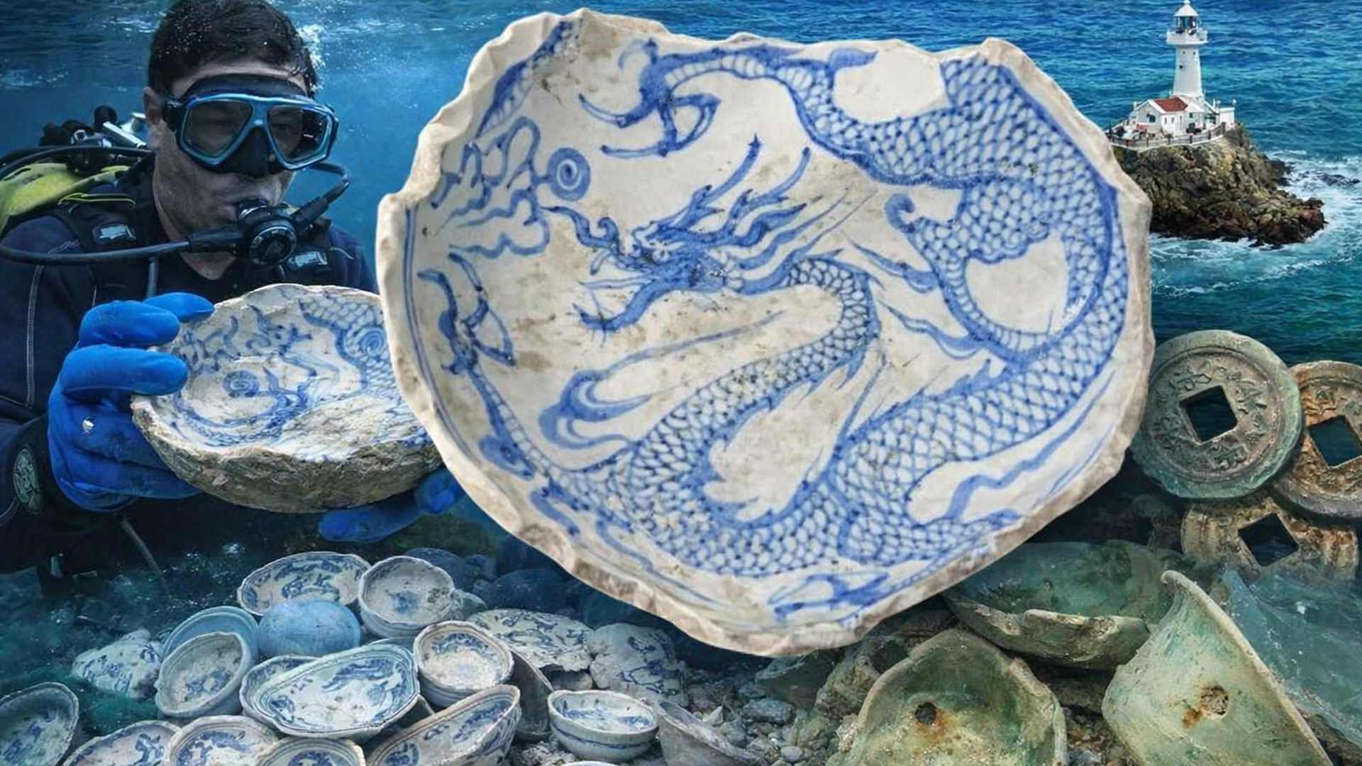 Tesouro submerso com 3,5 toneladas de cerâmica revela comércio ativo em Singapura no século XIV antes de 1819.