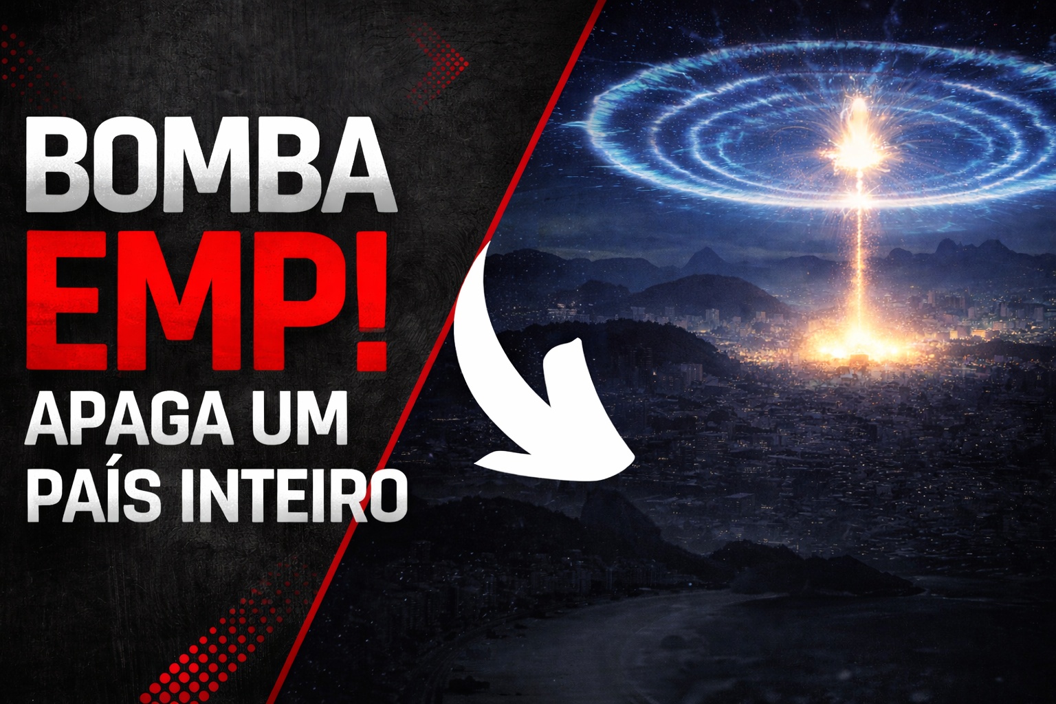 Explode a 400 km no espaço, ninguém vê nem ouve: bomba EMP apaga toda eletrônica em raio de 2.500 km e paralisa um continente