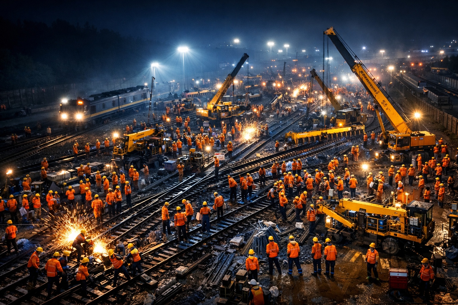 O dia em que a China mobilizou 1.500 trabalhadores em 9 horas e transformou ferrovia de Longyan durante a noite: exército sincronizado de operários reduziu viagem de 7 horas para 1 hora e 30 minutos com façanha logística que reconstruiu entroncamento ferroviário inteiro enquanto país dormia