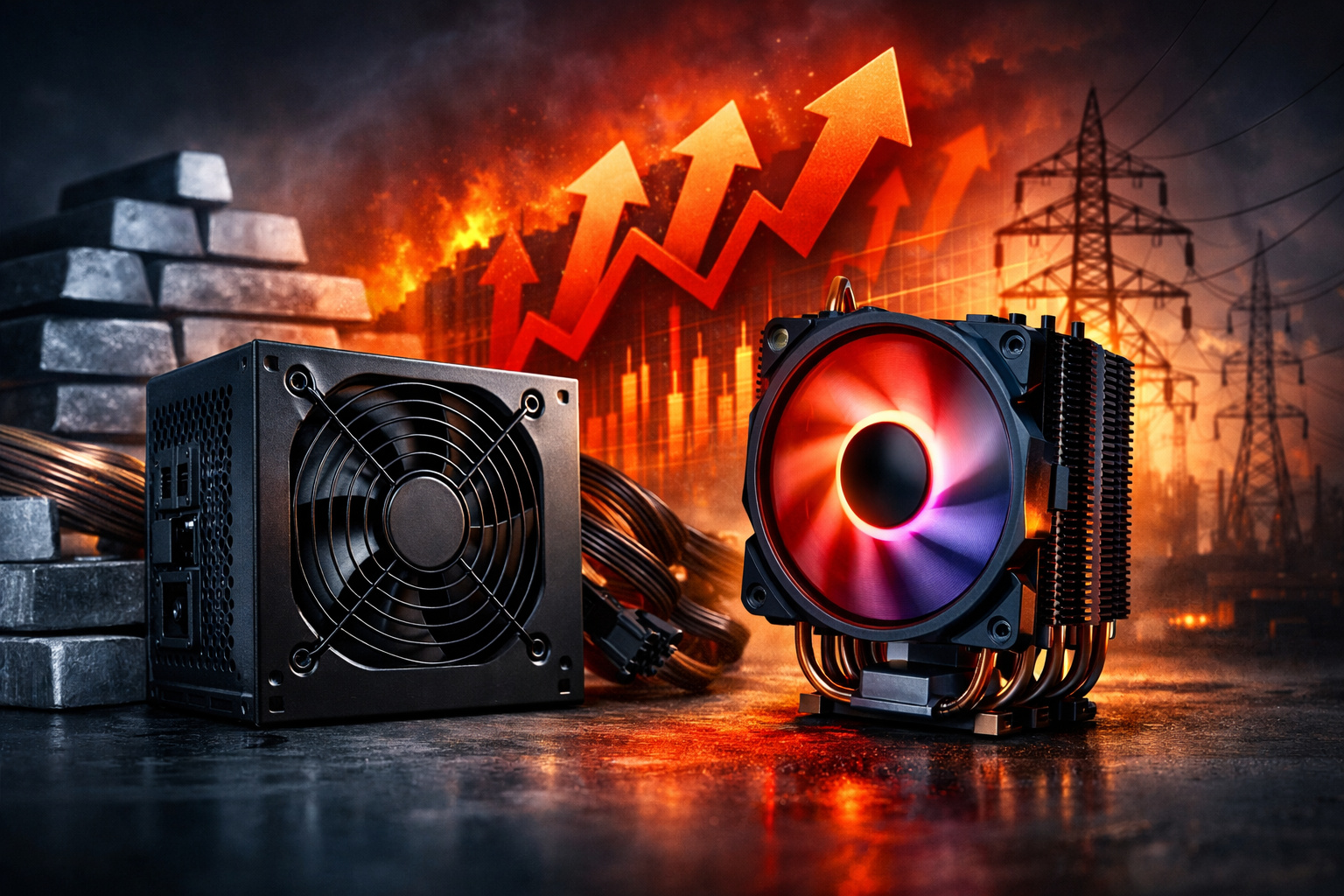 Prepare o bolso: fontes de alimentação e coolers entram no radar de reajustes, com alta de custos de metais, energia e pressão da indústria de hardware em 2026