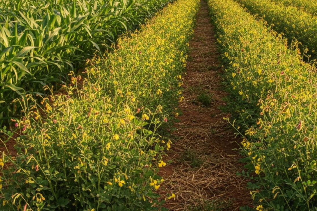 Plants such as sunflower and fodder turnip generate biomass and help to recover compacted soil without chemicals.