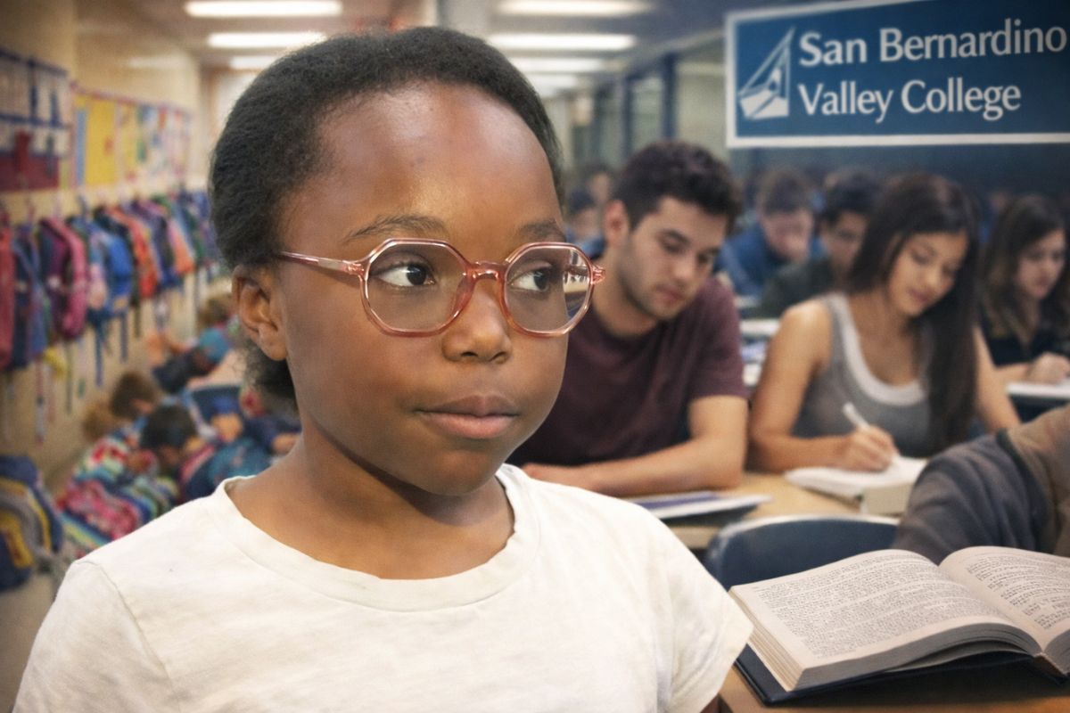 dupla matrícula de Honey Cooper une ensino fundamental e San Bernardino Valley College no Condado de San Bernardino e explica critérios, rotina e equidade.