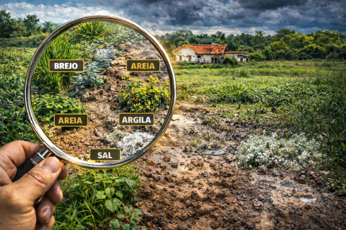 Antes de comprar um sítio, aprenda a ler as plantas indicadoras que denunciam solo raso, brejo, areia, argila, sal e problemas ocultos capazes de transformar seu sonho (6)