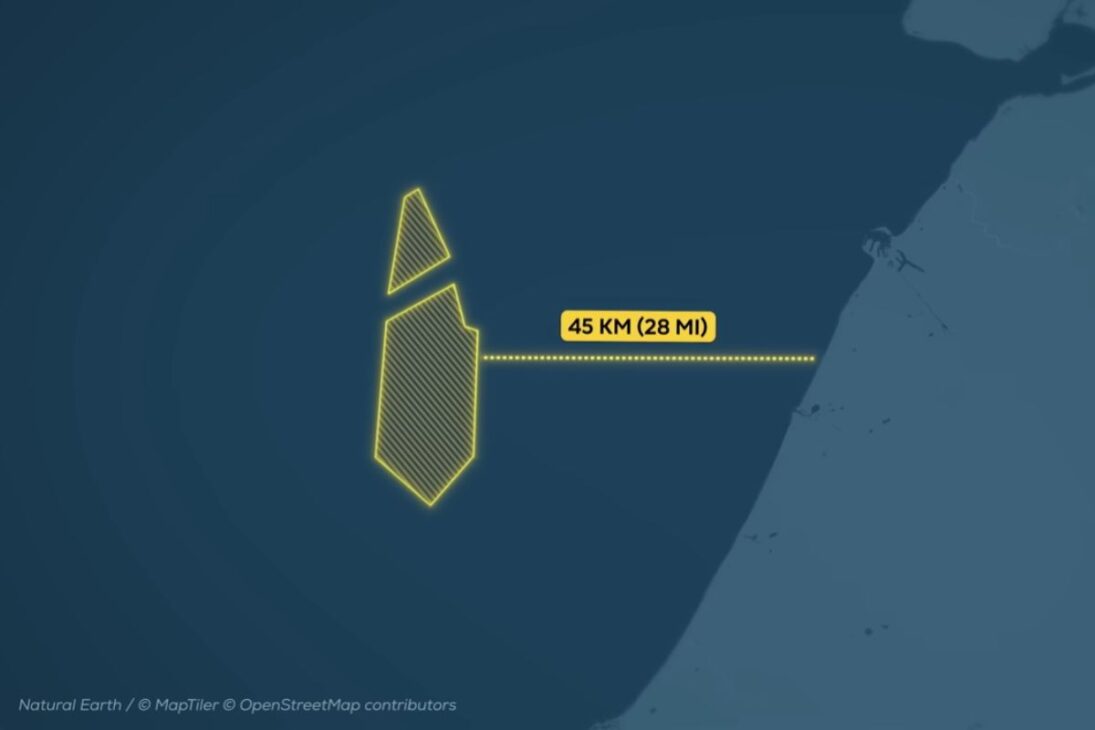 Billion-dollar artificial island in the North Sea uses offshore wind energy to redistribute electricity among European countries.