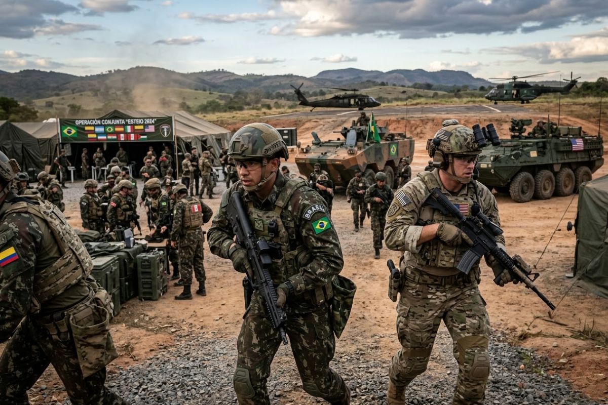 Treinamento militar e cooperação militar entre países avança com exercício multinacional da força aérea enquanto cresce debate internacional sobre crime organizado.