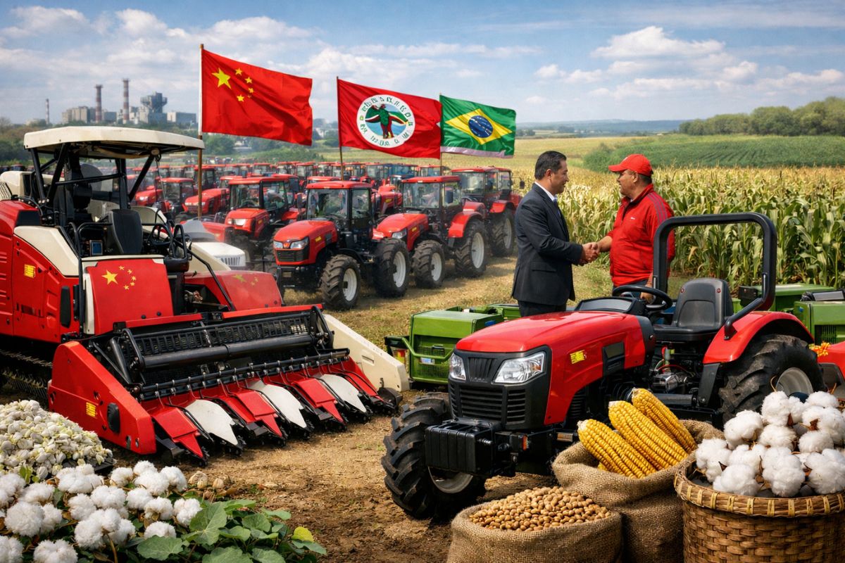 máquinas agrícolas de pequena escala no MST do Nordeste: mecanização que reduz esforço, organiza a produção e muda o trabalho comunitário.