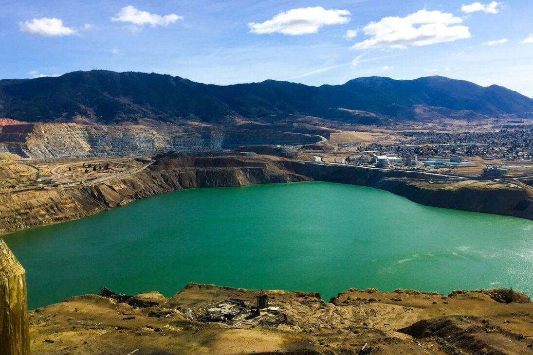 Berkeley Pit shows how copper mine mining created acidic water and heavy metals in one of the most extreme environmental liabilities in the USA.