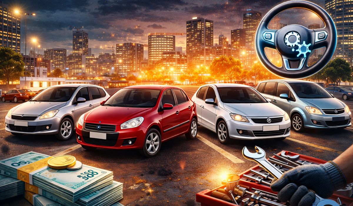 Carros usados com direção hidráulica por menos de R$ 30 mil ainda aparecem no mercado. Veja 5 modelos populares e o que observar.