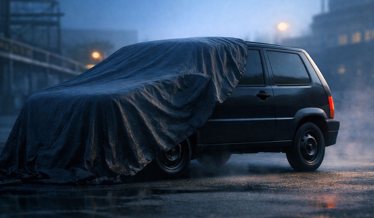 Novo Fiat Argo aparece em versão básica inspirada no Grande Panda, com base do Citroën C3 e visual que lembra o antigo Uno. (Imagem: Ilustrativa)