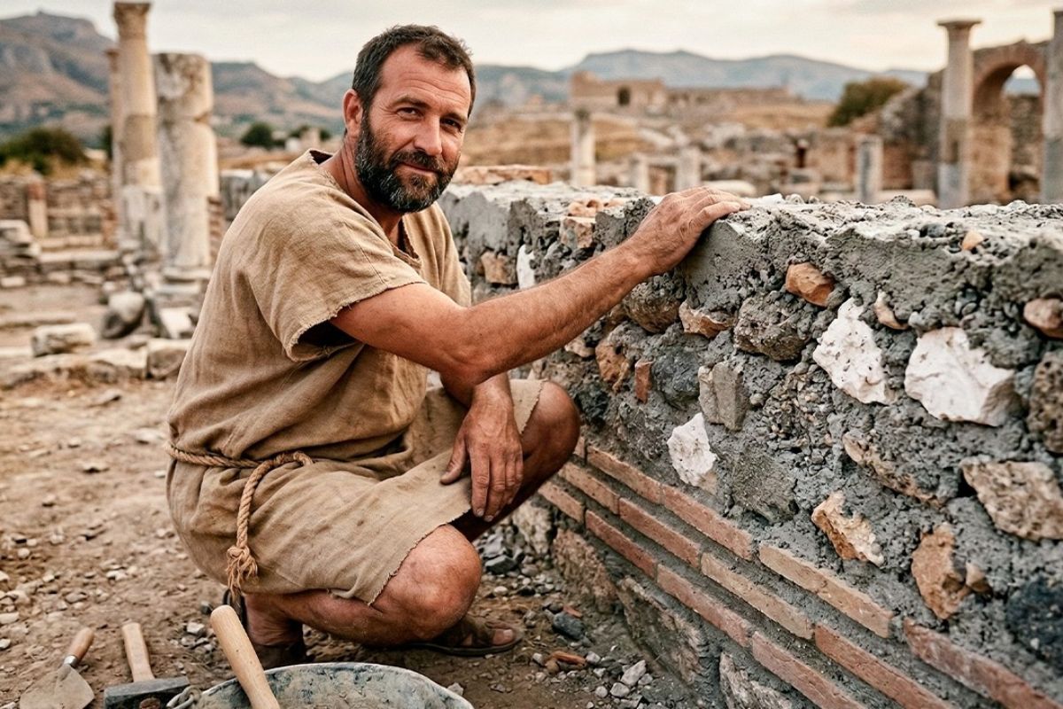 Concreto romano revela no Panteão e em Pompeia como a cal viva ajuda a selar rachaduras e explica por que esse material antigo consegue ficar mais forte com o tempo.