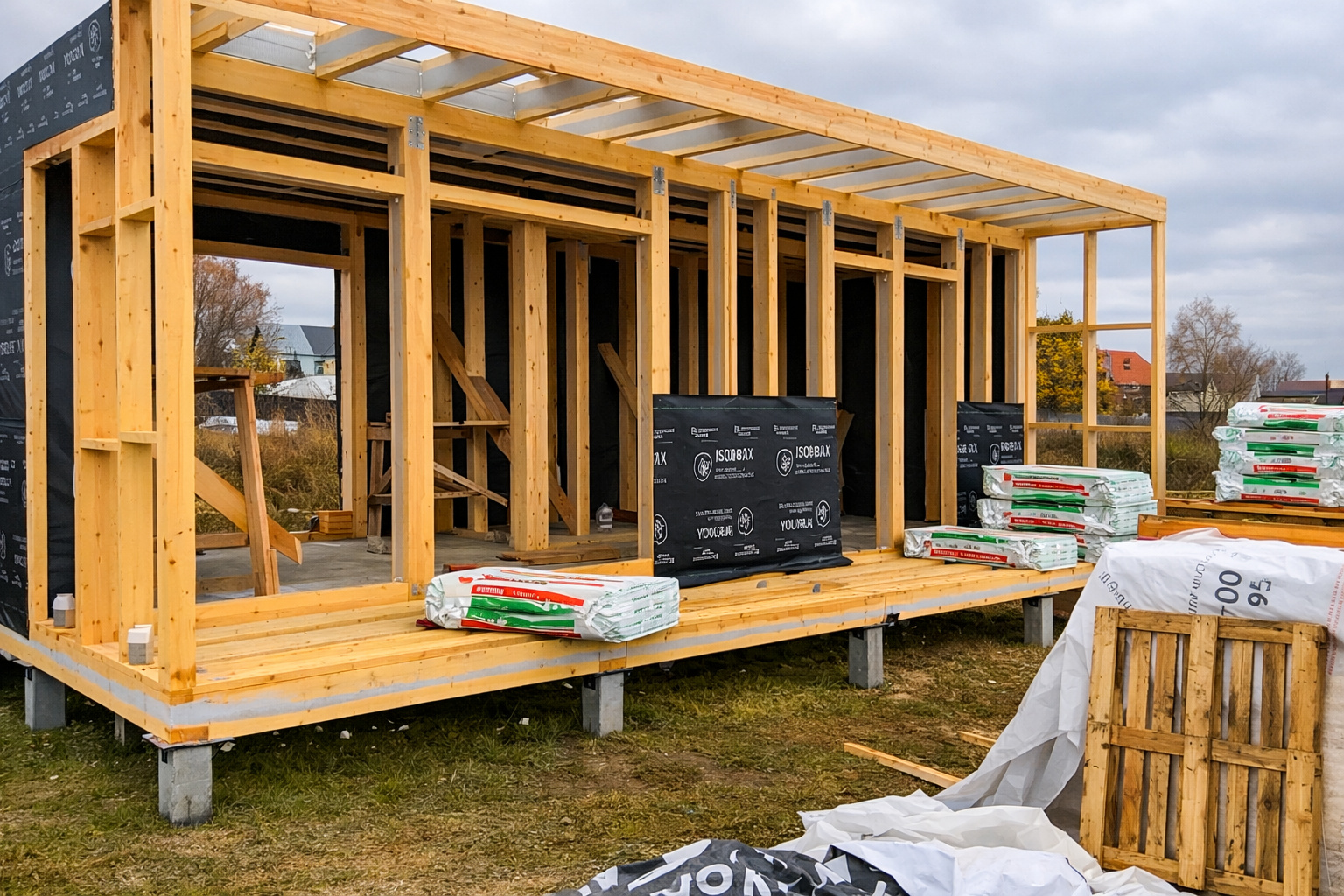 Família constrói casa no estilo alemão de enxaimel usando madeira estrutural, espuma expansiva, dobradiças metálicas e construção revela um método de engenharia residencial que mistura tradição e montagem precisa