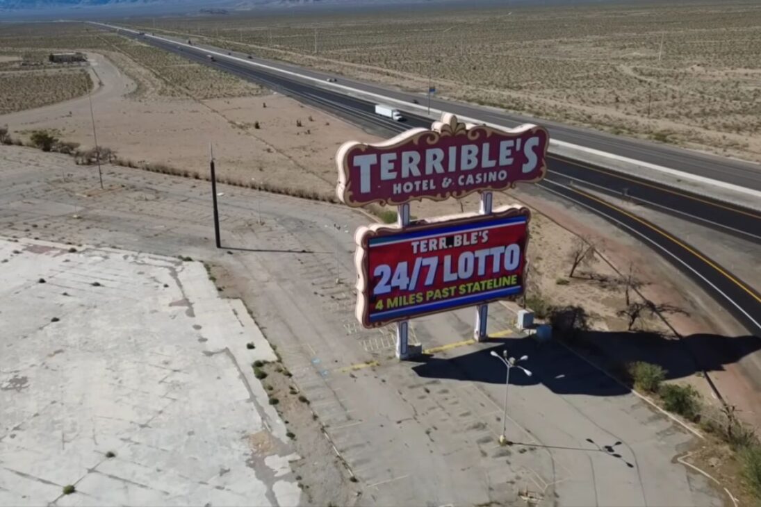 A giant abandoned casino in the Nevada desert should have been demolished years ago, but it still stands by the highway