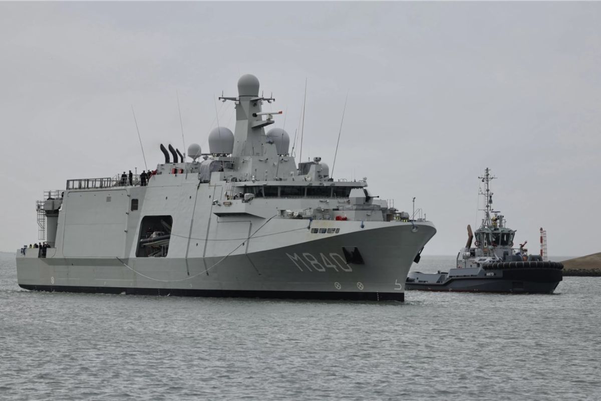 Gigante naval Vlissingen chega ao Mar do Norte com drones marítimos capazes de localizar minas marítimas e inaugura nova estratégia de defesa naval.