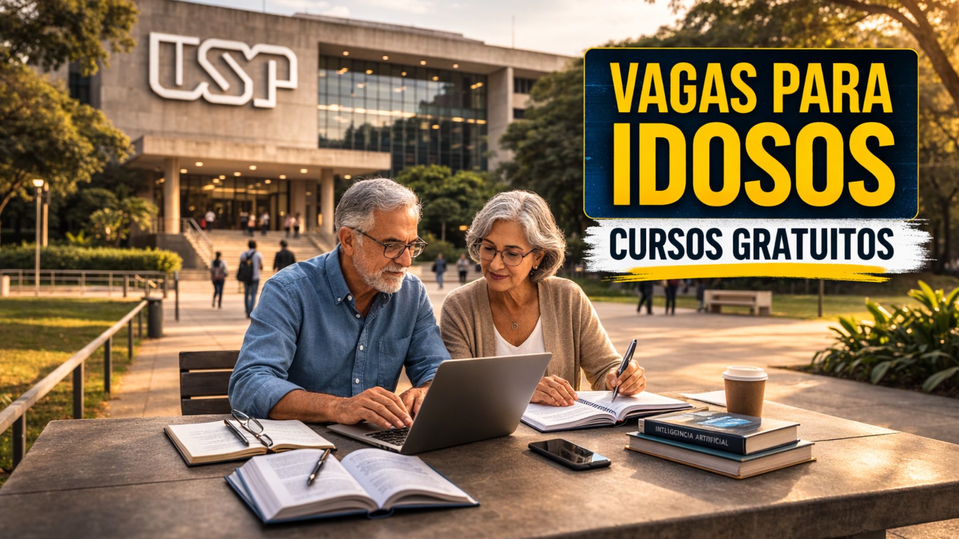 Programa USP 60+ abre mais de 6,5 mil vagas gratuitas em 2026 para pessoas com 60 anos ou mais, com disciplinas de graduação e atividades culturais.