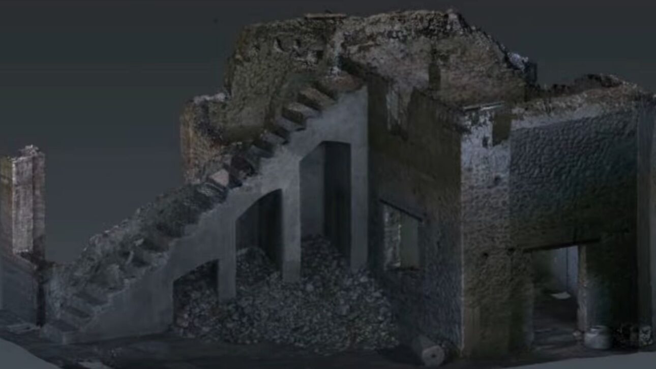 Archaeologists digitally recreate lost part of Pompeii using 3D scanning and digital twin and reveal mysterious staircase in the House of Tiaso.