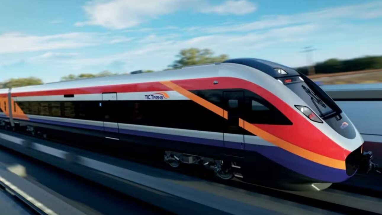 The Intercity Train (TIC) bets on a design with an elongated front, aerodynamic lines, and a unique visual identity for the North Axis of the project. — Photo: TIC Trains