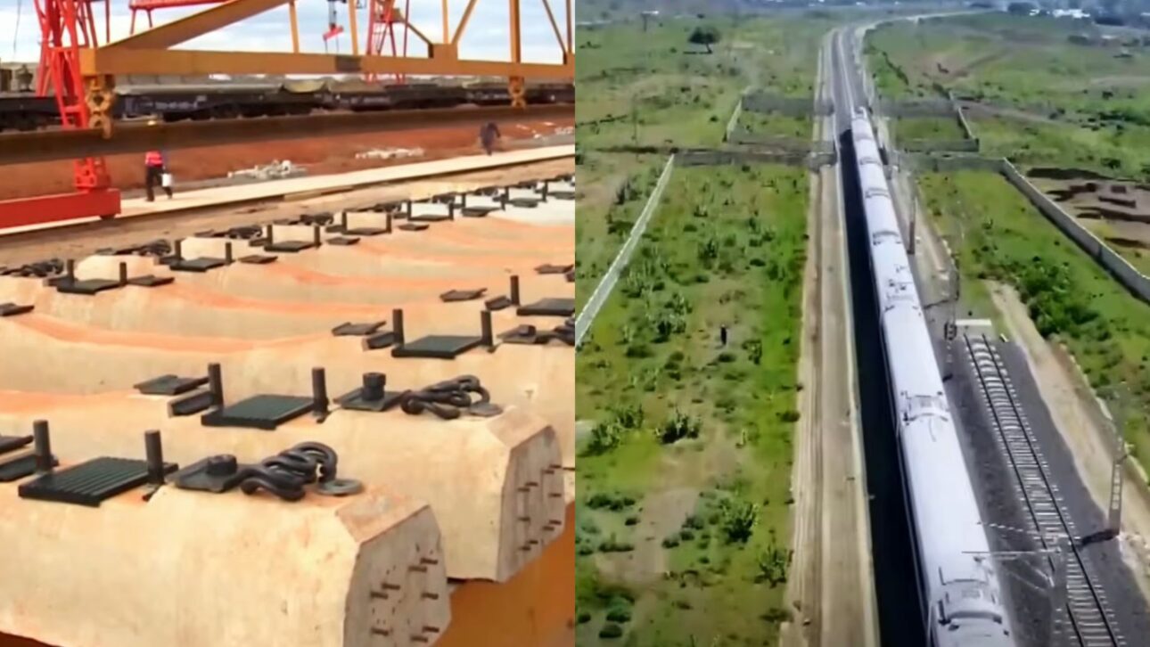 New railway financed by China connects Mombasa to Nairobi in 472 km, reduces travel from 12 to 4 hours and transforms logistics and economy of Kenya.