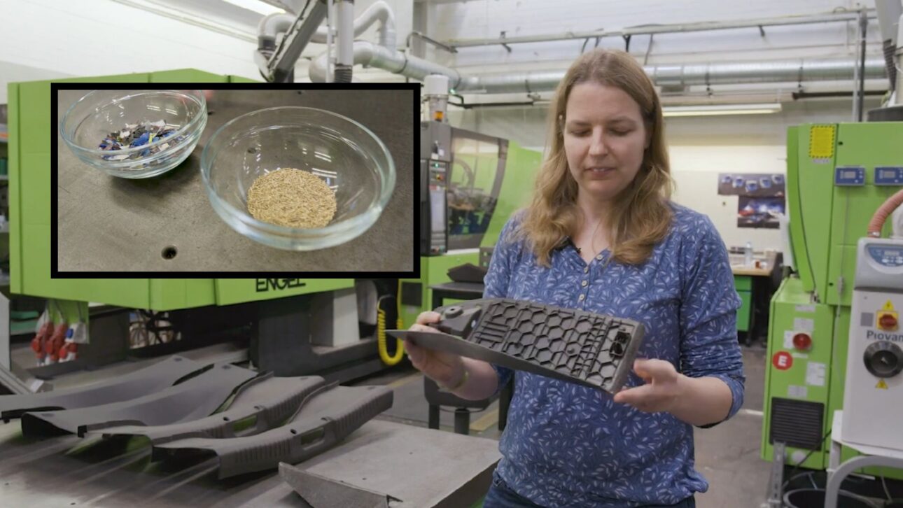 Olive waste becomes composites with 40% fiber used in automotive parts, reducing fossil plastic and opening a new industrial chain.