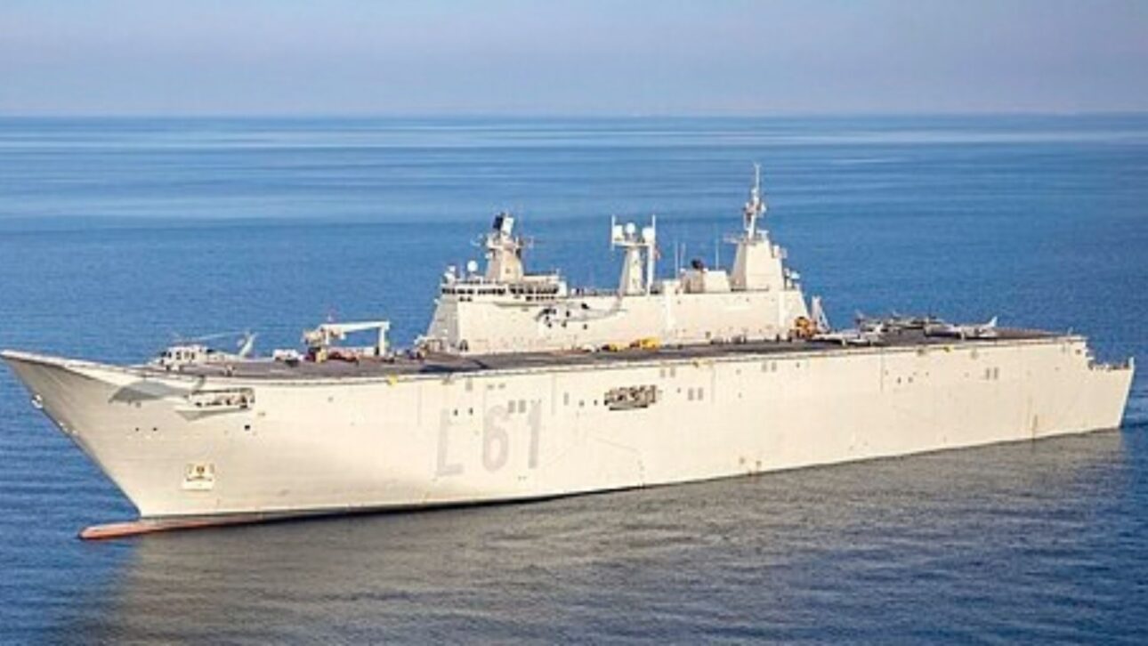 Meet the Juan Carlos I, the largest warship ever built by Spain, capable of operating fighters, helicopters, troops, and vehicles in military and humanitarian missions.