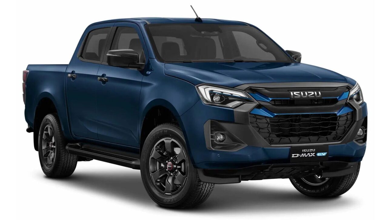 Isuzu D-Max EV Electric Pickup Debuts in 2026 with 4x4 Traction, 1 Ton Load Capacity, and 3.5 Ton Towing, Aiming at the Same Territory as the Toyota Hilux. (Image: Disclosure)