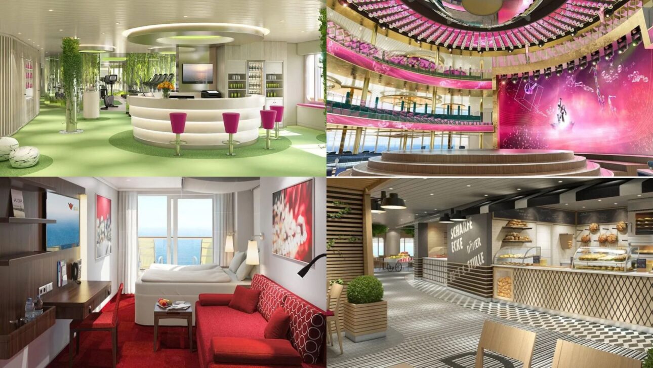 Discover the AIDAnova, a giant ship of 337 meters powered by LNG with 20 decks, 15 pools, and AIDA Cruises' floating city structure. (Image: Disclosure)