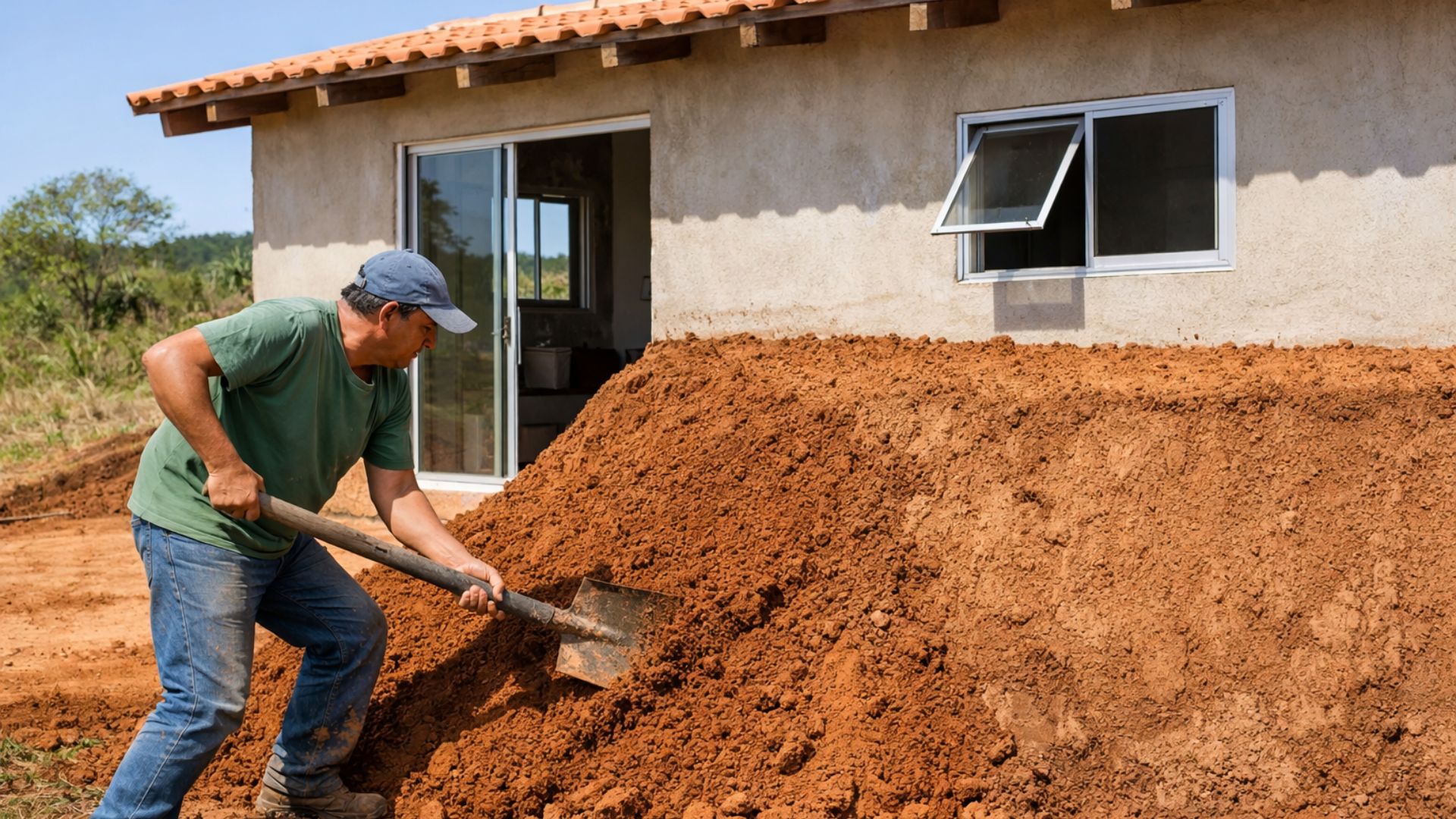 Casas semi-enterradas usam o solo como isolante natural para manter ambientes até 10 °C mais frescos e reduzir o consumo de ar-condicionado.