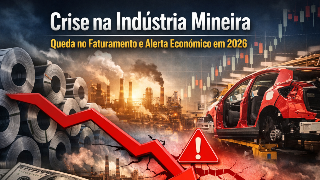 Queda no faturamento da indústria mineira acende alerta para a economia mineira e sinaliza desaceleração da atividade industrial em 2026.