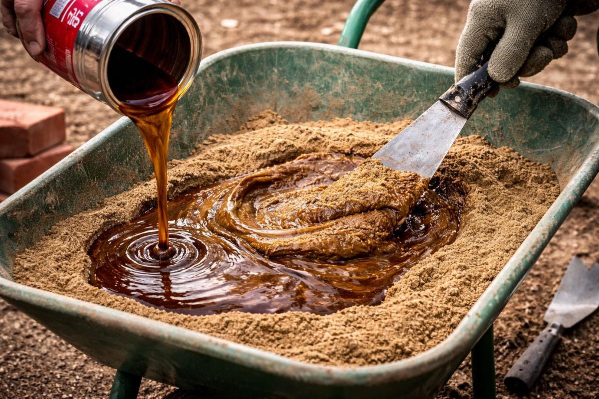 Areia peneirada com verniz pode virar vedação para trinca em laje e reduzir infiltração.