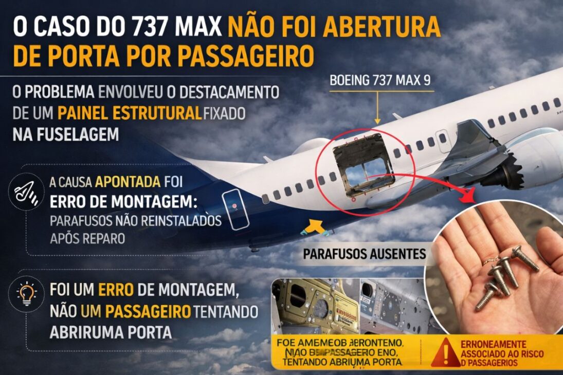 In a commercial airplane, the door does not open during flight because internal pressure seals the aircraft and prevents opening by passengers.