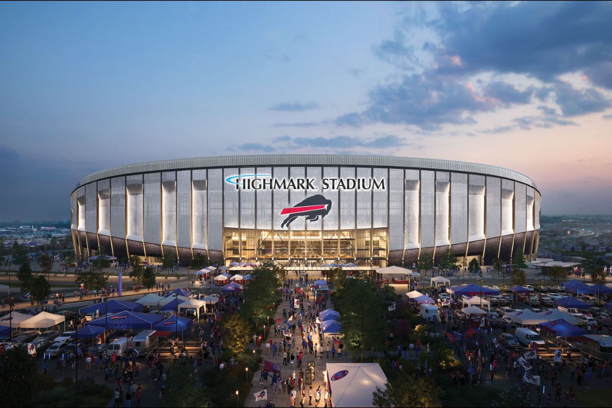 Estádio em Buffalo vira aposta calculada: Highmark sem teto combina engenharia contra vento e neve, dinheiro público e foco nos Bills, enquanto a NFL trata 2026 como teste de tradição com tecnologia e barulho.