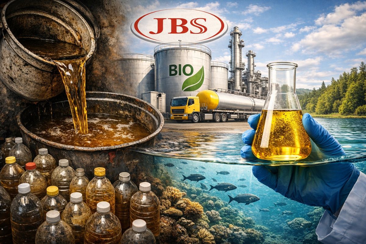 JBS transforma óleo de cozinha em biodiesel e fortalece economia circular com energia renovável no agronegócio brasileiro. imagem: IA