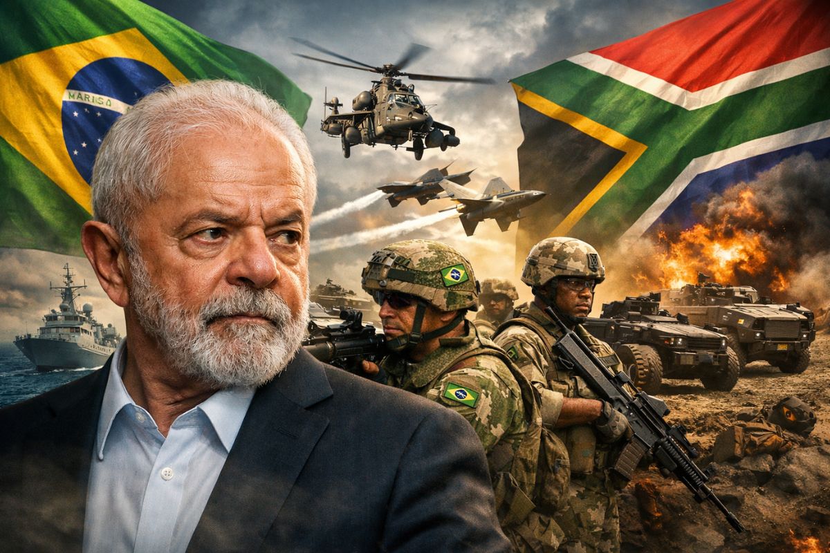 Lula cobra defesa, aproxima África do Sul de Ramaphosa e usa o Palácio do Planalto para elevar o debate sobre soberania.