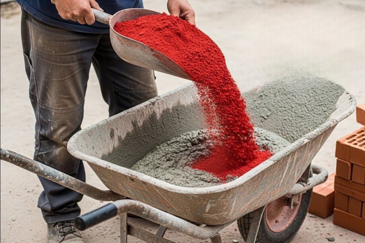 mistura caseira com argamassa AC3, cimento, cola PVA e pigmento em pó promete renovar piso grosso com poucas demãos, boa cobertura e gasto muito menor.