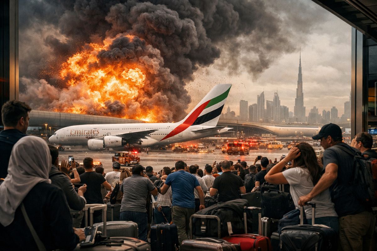 A explosão no Aeroporto Internacional de Dubai causa suspensão de voos, afeta passageiros e expõe tensão no Oriente Médio.